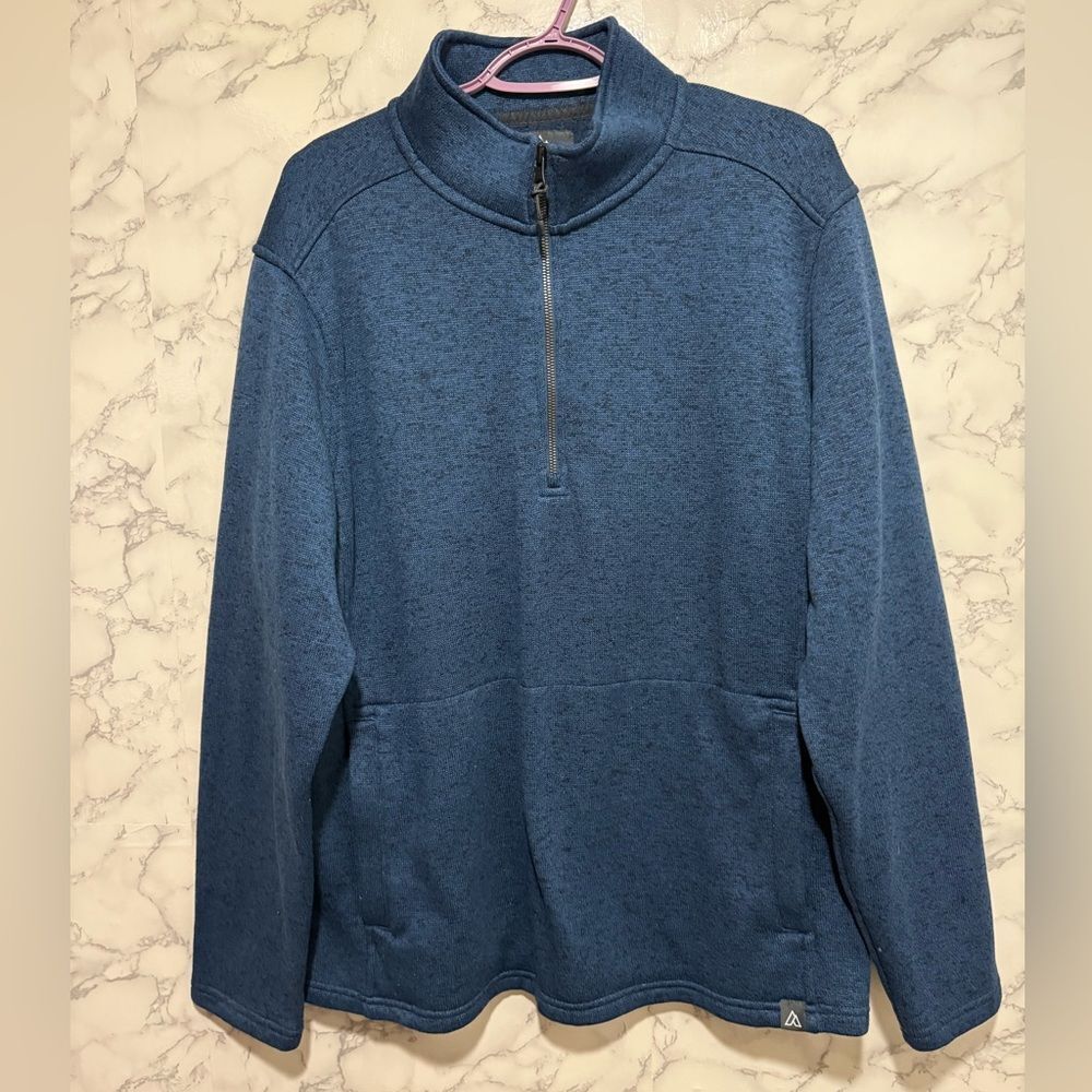 Alpine Design Men's Zip-Up Sweater in Blue